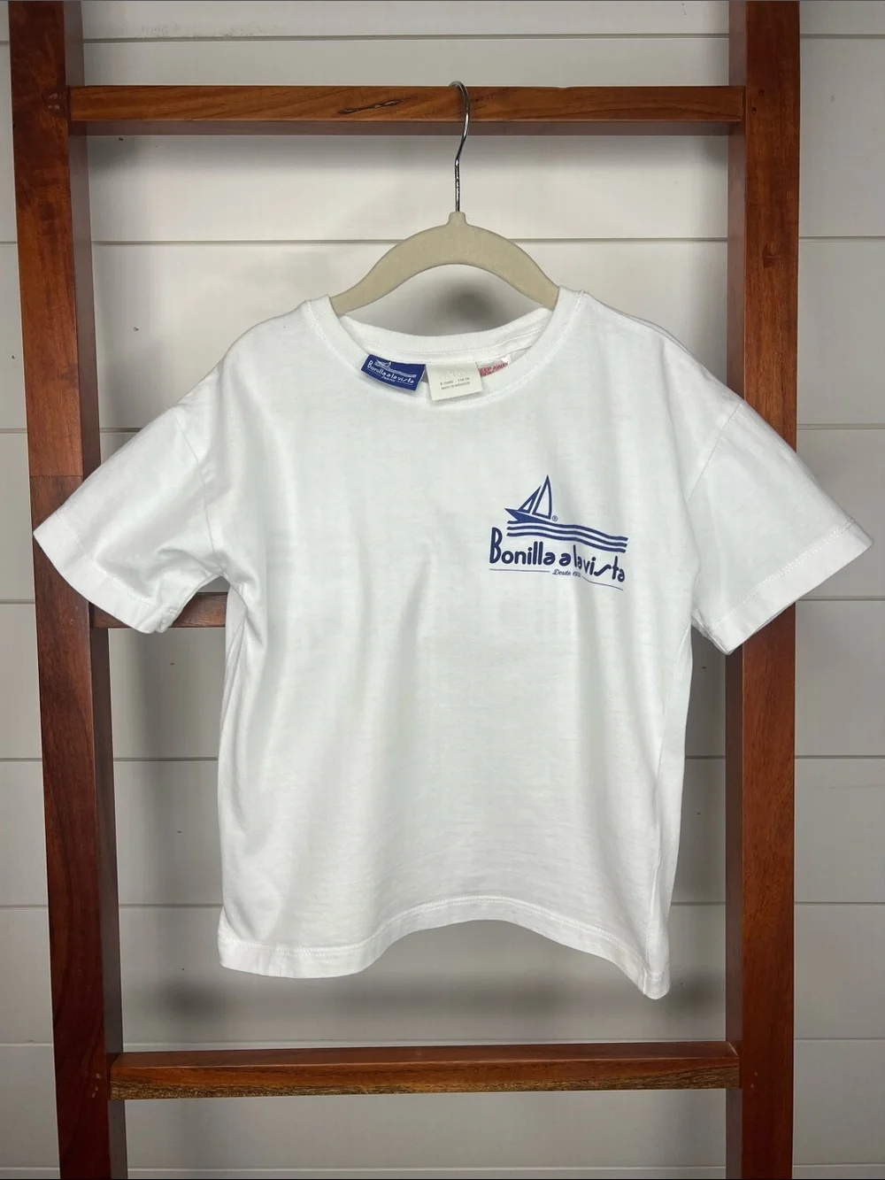 Zara Boys: Bonilla a la Vista White Graphic Tee - Picture 1 of 6